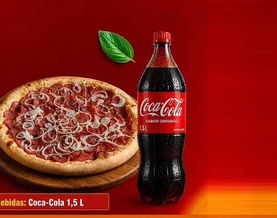 Pizza Grande Calabresa + Refri 1,5L